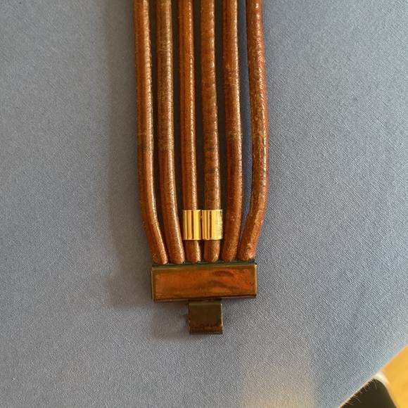 Vintage A. Ravid NY Copper and Leather Belt size M/L - Picture 9 of 10